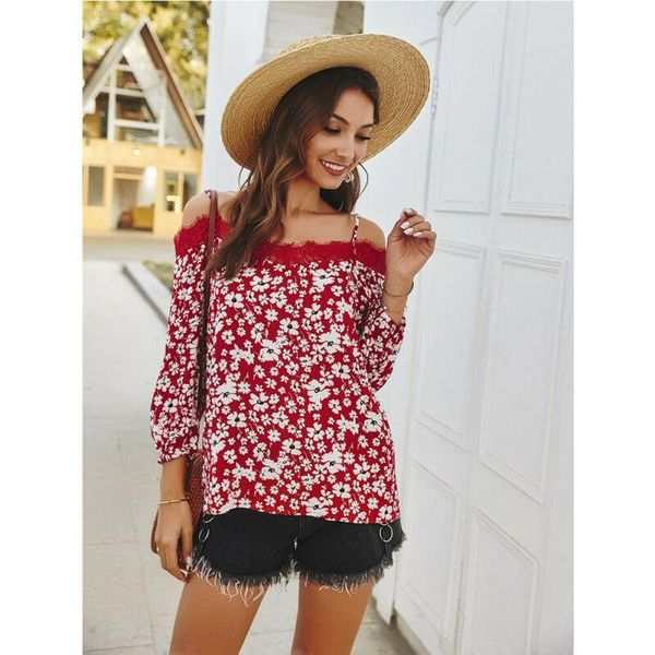 women's t-shirt womens summer loose long sleeve t shirt floral print lady lace patched tees off shoulder tshirt plus size, White
women's t-shirt womens summer loose long sleeve t shirt floral print lady lace patched tees off shoulder tshirt plus size, White