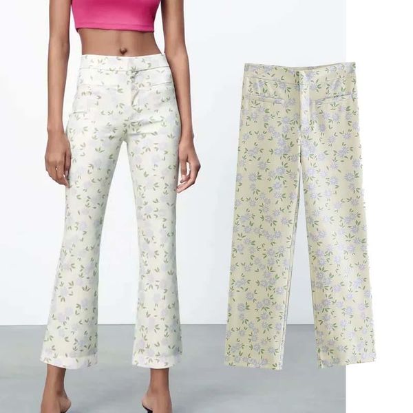 women's pants & capris klkxmyt za women high waist floral print woman trousers summer 2021 ankle vintage streetwear casual flares, Black;white
women's pants & capris klkxmyt za women high waist floral print woman trousers summer 2021 ankle vintage streetwear casual flares, Black;white