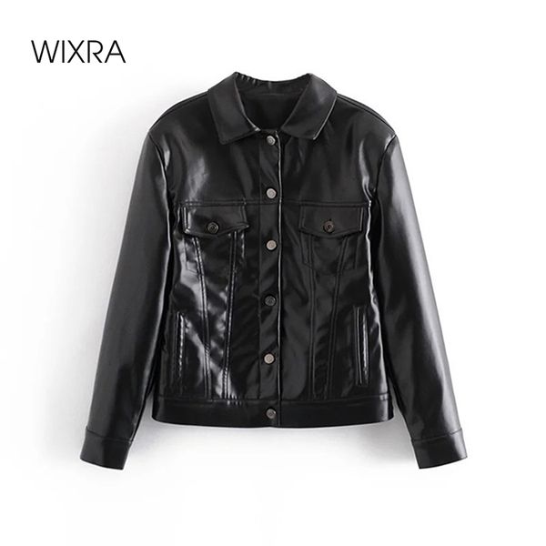 wixra pu faux leather jackets womens black single breasted cool street style biker coat female casual outwear spring autumn 210419
wixra pu faux leather jackets womens black single breasted cool street style biker coat female casual outwear spring autumn 210419