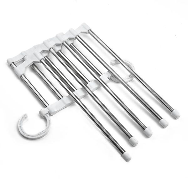 hangers & racks multi-functional 5 in 1 stainless steel pants rack retractable hanger scarf shelf with two tiny hooks 2021 selling
hangers & racks multi-functional 5 in 1 stainless steel pants rack retractable hanger scarf shelf with two tiny hooks 2021 selling