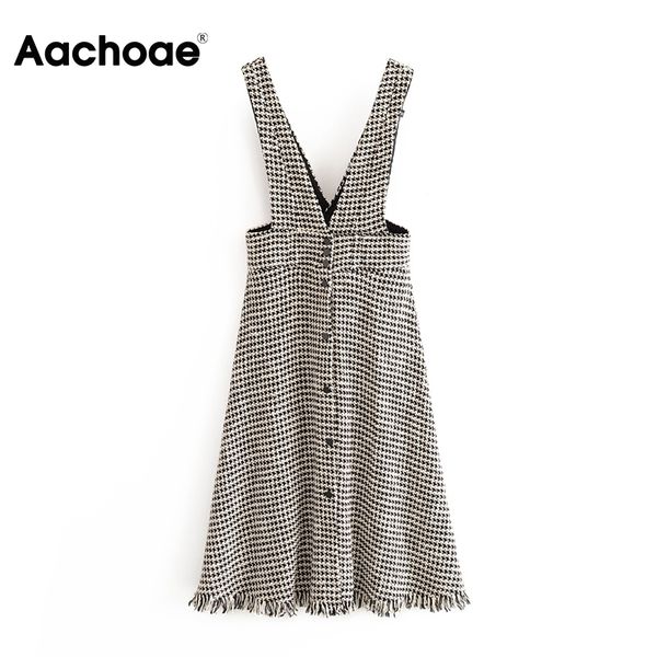 aachoae women fashion sleeveless houndstooth dress a line vintage plaid dress ladies casual tweed long midi dresses vestidos 210413, Black;gray
aachoae women fashion sleeveless houndstooth dress a line vintage plaid dress ladies casual tweed long midi dresses vestidos 210413, Black;gray