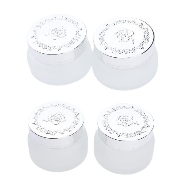 4pcs cosmetic jar empty glass makeup pot face cream containers travel box storage bottles & jars
4pcs cosmetic jar empty glass makeup pot face cream containers travel box storage bottles & jars