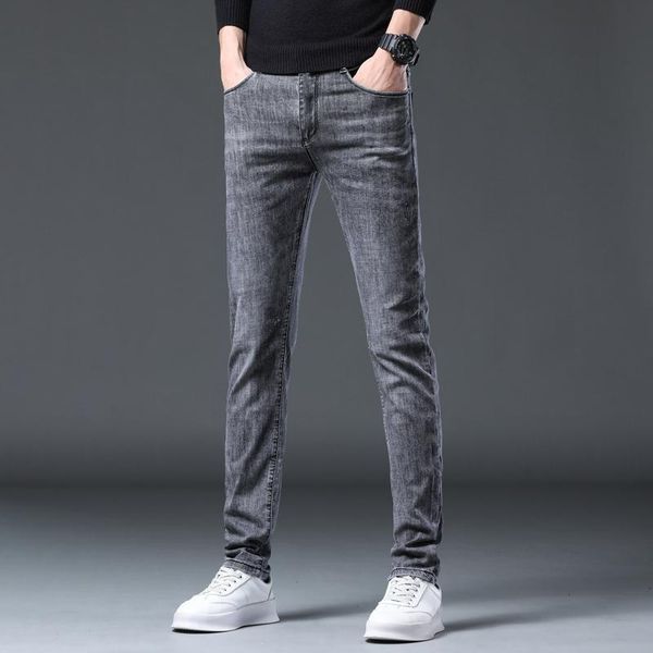 men's jeans 2021 man gray stretch slim fit skinny streetwear casual pants male denim trousers guinness for men, Blue
men's jeans 2021 man gray stretch slim fit skinny streetwear casual pants male denim trousers guinness for men, Blue