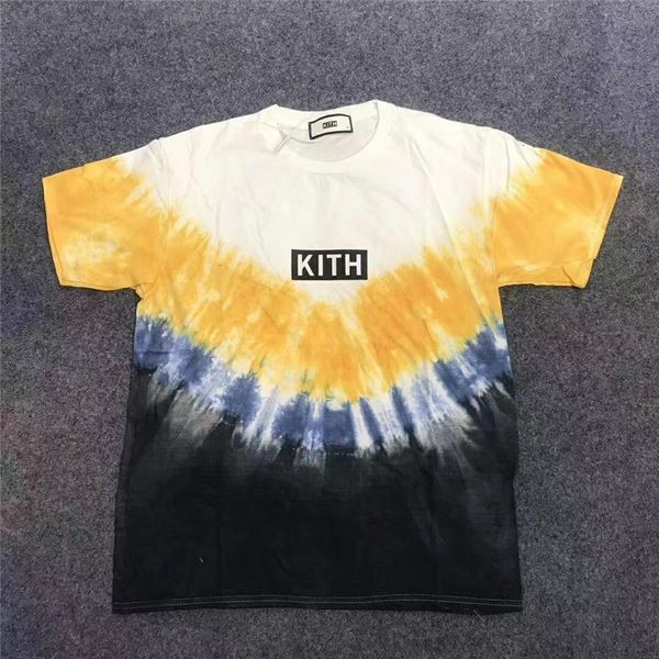 t shirt 19ss latest summer hip-hop kanye west tie dyeing kith tees quality men women fashion short sleeve t-shirts, White
t shirt 19ss latest summer hip-hop kanye west tie dyeing kith tees quality men women fashion short sleeve t-shirts, White