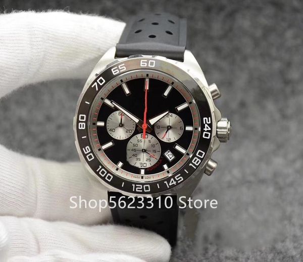 wristwatches classic brand blue black ceramic bezel calendar watch male stainless steel sapphire crystal quartz sport chronograph, Slivery;brown
wristwatches classic brand blue black ceramic bezel calendar watch male stainless steel sapphire crystal quartz sport chronograph, Slivery;brown