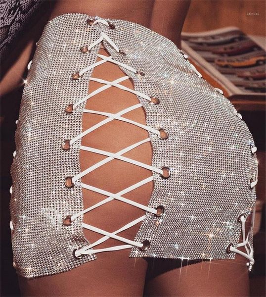 skirts glitter metal crystal diamonds women hollow out rhinestone lace up clubwear nightclub mini skirt, Black
skirts glitter metal crystal diamonds women hollow out rhinestone lace up clubwear nightclub mini skirt, Black