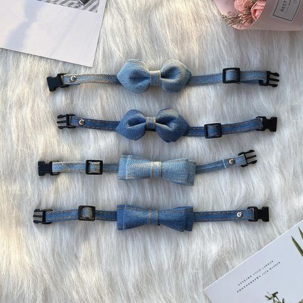 cat collars & leads adjustable denim bowknot pets chihuahua necklace tie puppy bow cats collar pet accessories
cat collars & leads adjustable denim bowknot pets chihuahua necklace tie puppy bow cats collar pet accessories