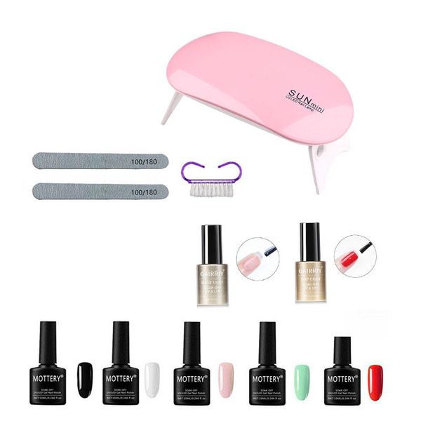 nail gel mini colors uv art kits dry lamp cleaning brush base&coat file set accessories supplies, Red;pink
nail gel mini colors uv art kits dry lamp cleaning brush base&coat file set accessories supplies, Red;pink