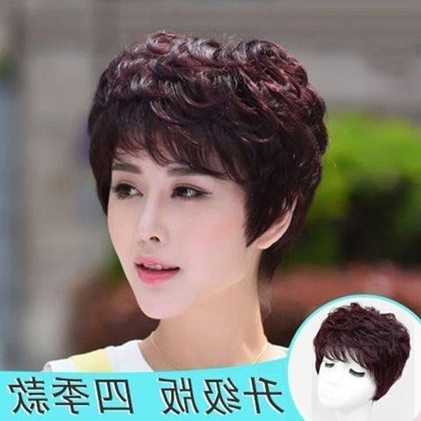 perm wig mother's texture short curly middle-aged and old people's silk cover women's full real hair wig, Black
perm wig mother's texture short curly middle-aged and old people's silk cover women's full real hair wig, Black