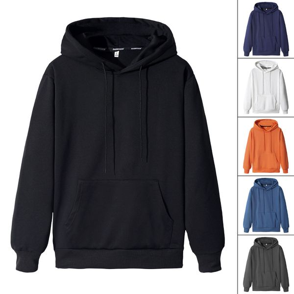 2021 trend plus size solid color hoodie men's autumn new loose casual hooded sweater student sweatshirts, Black
2021 trend plus size solid color hoodie men's autumn new loose casual hooded sweater student sweatshirts, Black