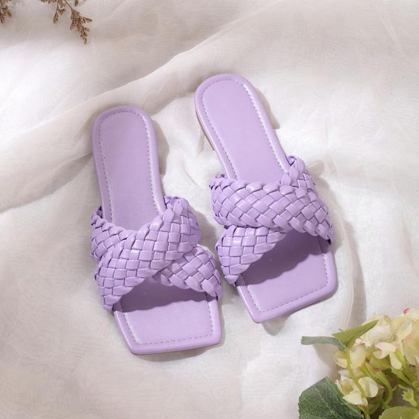 slippers women leather weave open toe casual slides summer outdoor beach female square non-slip durable c94r, Black
slippers women leather weave open toe casual slides summer outdoor beach female square non-slip durable c94r, Black