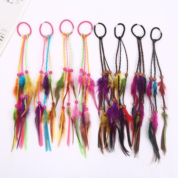 kids feather wig braid hair ties bohemia tassels beads elastic rubber bands for women girls children rings accessories, Slivery;white
kids feather wig braid hair ties bohemia tassels beads elastic rubber bands for women girls children rings accessories, Slivery;white