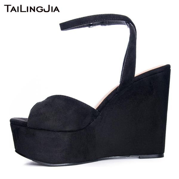 dress shoes black faux suede wedge heel sandals for women 2021 platforms ankle strap summer sandal ladies elegant large size party
dress shoes black faux suede wedge heel sandals for women 2021 platforms ankle strap summer sandal ladies elegant large size party
