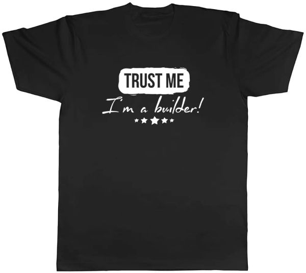 trust me i'm a builder mens t-shirt tee, White;black
trust me i'm a builder mens t-shirt tee, White;black