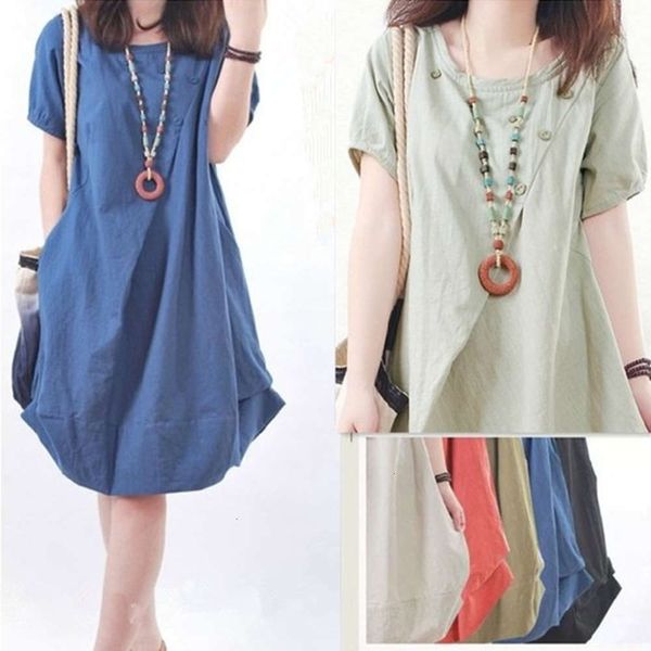 casual dresses dress women clotheslarge women's loose casual pleated round neck cotton linen short sleeve a-line in summ nr10, Black;gray
casual dresses dress women clotheslarge women's loose casual pleated round neck cotton linen short sleeve a-line in summ nr10, Black;gray