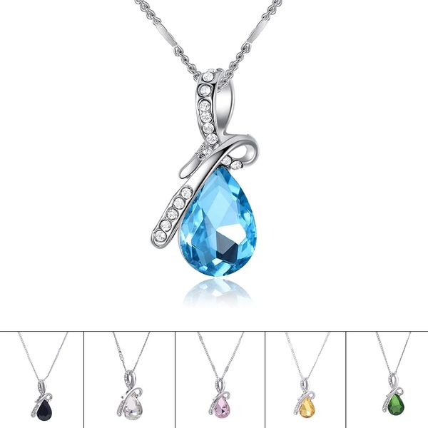 fashion 925 sterling silver fashion shiny blue crystal water drop ladies pendant necklace jewelry women short chain
fashion 925 sterling silver fashion shiny blue crystal water drop ladies pendant necklace jewelry women short chain