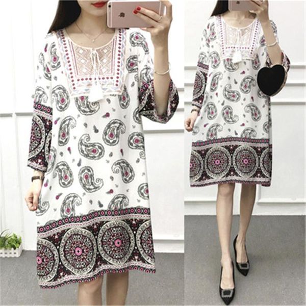 casual pullover a-line three quarter o-neck fashion print dress women embroidery summer vintage ethnic vestidos verano 2021 dresses, Black;gray
casual pullover a-line three quarter o-neck fashion print dress women embroidery summer vintage ethnic vestidos verano 2021 dresses, Black;gray