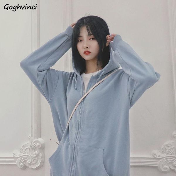 basic jackets women front-pocket hooded zip-up casual coats girl korean loose ins chic soft comfortable simple all-match fashion women', Black;brown
basic jackets women front-pocket hooded zip-up casual coats girl korean loose ins chic soft comfortable simple all-match fashion women', Black;brown