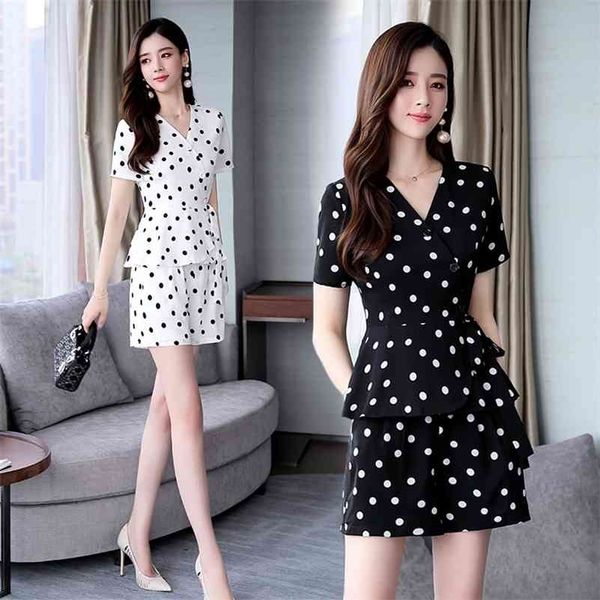 polka dot shorts suit female summer fashion short section was thin wide-leg pants two-piece tide 210416, Black;gray
polka dot shorts suit female summer fashion short section was thin wide-leg pants two-piece tide 210416, Black;gray