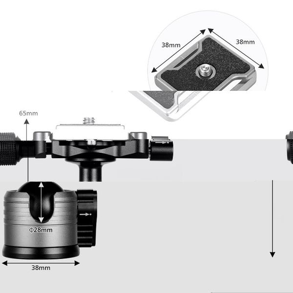 aluminum alloy dual panoramic ball head low center of gravity single u notch design with 1/4 inch screw mount for dslr ildc tripod heads
aluminum alloy dual panoramic ball head low center of gravity single u notch design with 1/4 inch screw mount for dslr ildc tripod heads