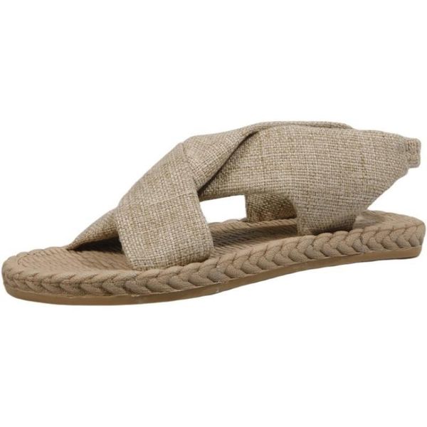 slippers 2021 women's summer straw linen roman sandals elastic band cross flat shoes pumps 35-40 fashionable designed by designer, Black
slippers 2021 women's summer straw linen roman sandals elastic band cross flat shoes pumps 35-40 fashionable designed by designer, Black