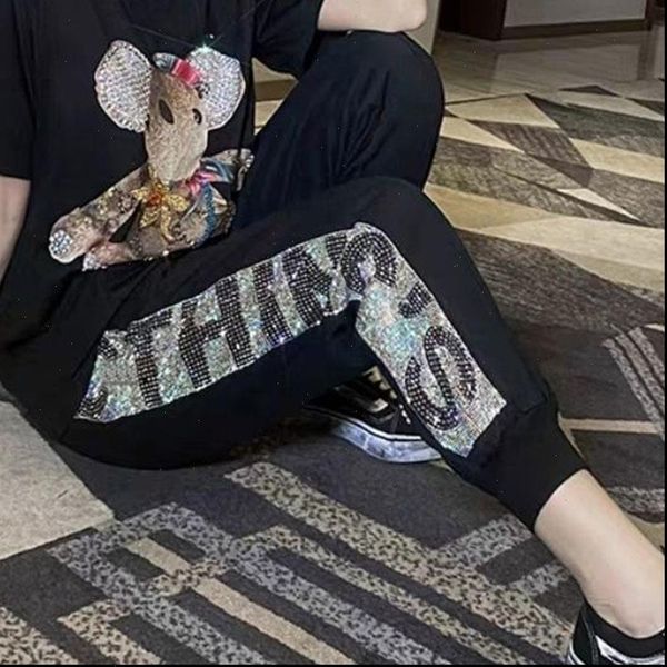 women capris autumn letter stitching harem pants harajuku color rhinestone loose sweatpants pantalon femme 108, Black;white
women capris autumn letter stitching harem pants harajuku color rhinestone loose sweatpants pantalon femme 108, Black;white