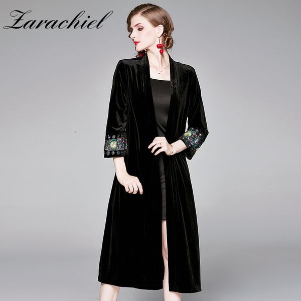 jackets autumn winter women fashion open front embroidery pocket black veet trench business shawl cape long cardigan coat
jackets autumn winter women fashion open front embroidery pocket black veet trench business shawl cape long cardigan coat