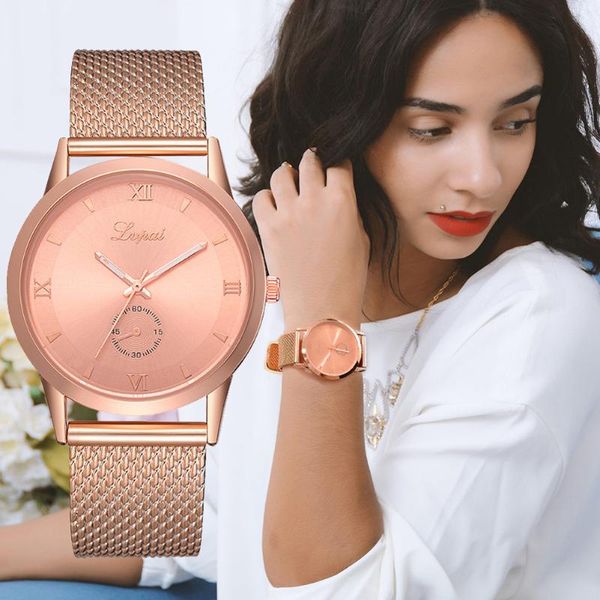 women men quartz wrist watch simple style design with mesh strap casual nov99 wristwatches, Slivery;brown
women men quartz wrist watch simple style design with mesh strap casual nov99 wristwatches, Slivery;brown