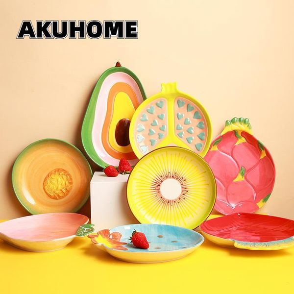 dishes & plates creative fruit plate ceramic salad cute household dish snack bowl
dishes & plates creative fruit plate ceramic salad cute household dish snack bowl