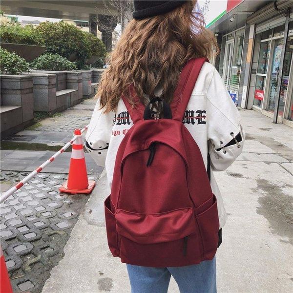 student school bags shoulder backpacks men women big size solid color simple korea fashion casual canvas backpack
student school bags shoulder backpacks men women big size solid color simple korea fashion casual canvas backpack