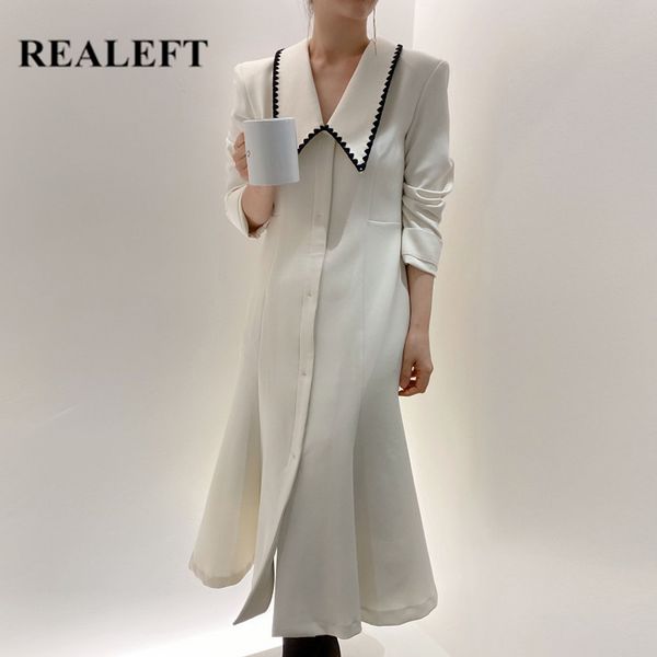 colorblock long dresses elegant high waist turn-down collar sleeve chic female fishtail party dress spring 210428, Black;gray
colorblock long dresses elegant high waist turn-down collar sleeve chic female fishtail party dress spring 210428, Black;gray