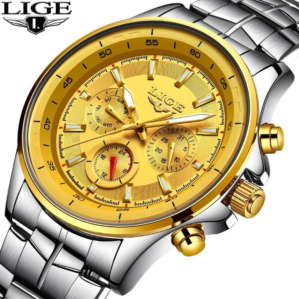 wristwatches 2021 lige mens watches waterproof quartz watch men sport fashion casual military clock relogio masculino, Slivery;brown
wristwatches 2021 lige mens watches waterproof quartz watch men sport fashion casual military clock relogio masculino, Slivery;brown
