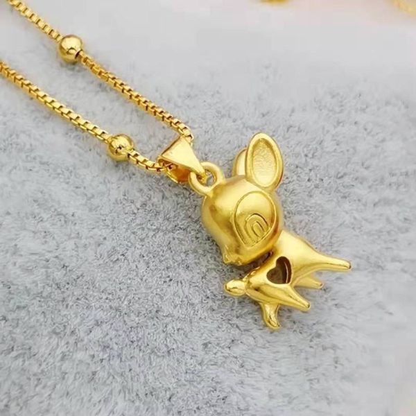 pendant necklaces wholesale pure gold color animal necklace for women,fashion 24k filled cute baby deer heart box chain jewelry, Silver
pendant necklaces wholesale pure gold color animal necklace for women,fashion 24k filled cute baby deer heart box chain jewelry, Silver