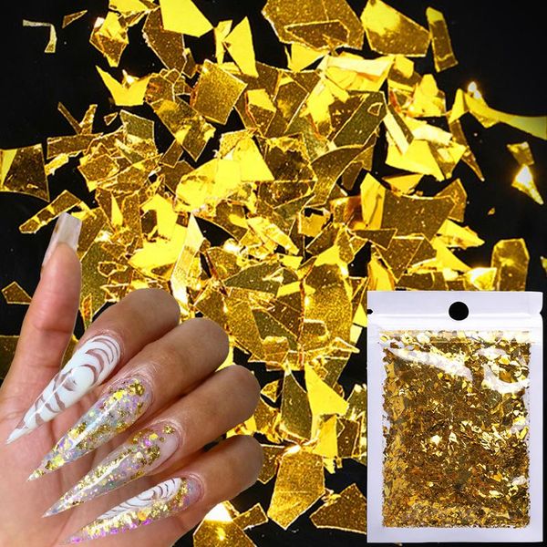 nail glitter 1 pack sequins glass paper holographics irregular colorful paillette flakes 3d diy art decorations powder, Silver;gold
nail glitter 1 pack sequins glass paper holographics irregular colorful paillette flakes 3d diy art decorations powder, Silver;gold