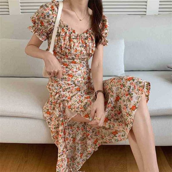 florals printed loose femme slim all match chic vintage summer streetwear casual long dresses vestidos 210525, Black;gray
florals printed loose femme slim all match chic vintage summer streetwear casual long dresses vestidos 210525, Black;gray