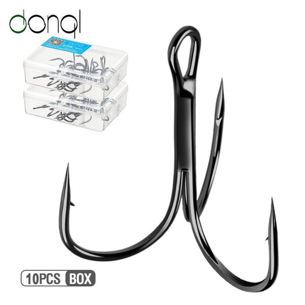 fishing hooks donql 10pcs/ box super sharp treble set barbed fishhooks carp triple sea tackle accessories
fishing hooks donql 10pcs/ box super sharp treble set barbed fishhooks carp triple sea tackle accessories