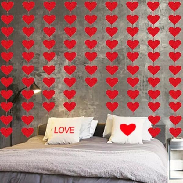 16pcs/set 2m red hearts garland diy valentines day hanging string wedding anniversary birthday party decoration
16pcs/set 2m red hearts garland diy valentines day hanging string wedding anniversary birthday party decoration