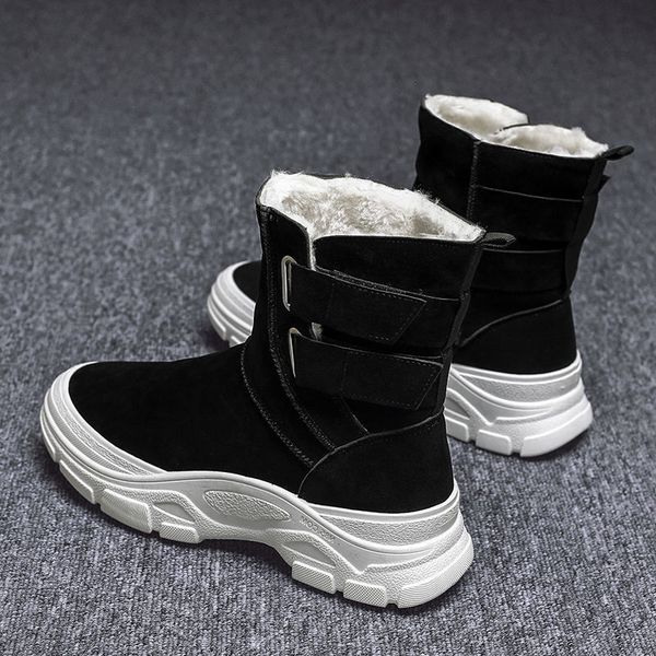 snow winter warm plush thickened cotton shoes high waterproof and antiskid men's cold resistant northeast large boots, Black
snow winter warm plush thickened cotton shoes high waterproof and antiskid men's cold resistant northeast large boots, Black
