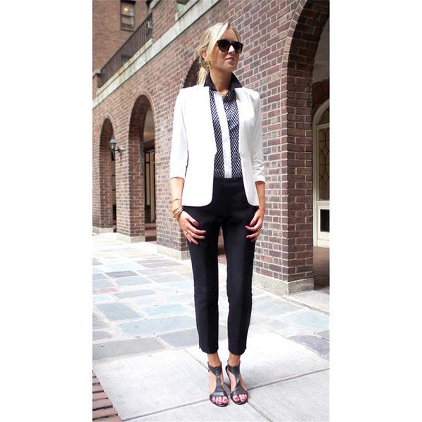 women's suits & blazers white jacket black pants womens business formal office uniform evening ladies trouser suit wedding tuxedo slim, White;black
women's suits & blazers white jacket black pants womens business formal office uniform evening ladies trouser suit wedding tuxedo slim, White;black