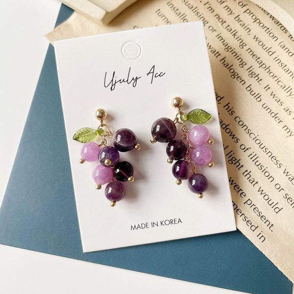 dangle & chandelier lovely design purple beads grape drop earrings for woman jewerly female wedding party jewelry gift, Silver
dangle & chandelier lovely design purple beads grape drop earrings for woman jewerly female wedding party jewelry gift, Silver
