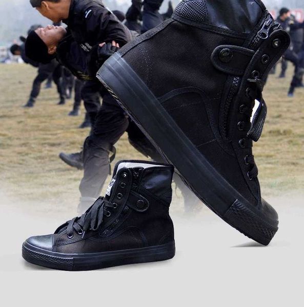 army fashion black breathable safety shoes work protective shoes anti-skid wear training boots high
army fashion black breathable safety shoes work protective shoes anti-skid wear training boots high