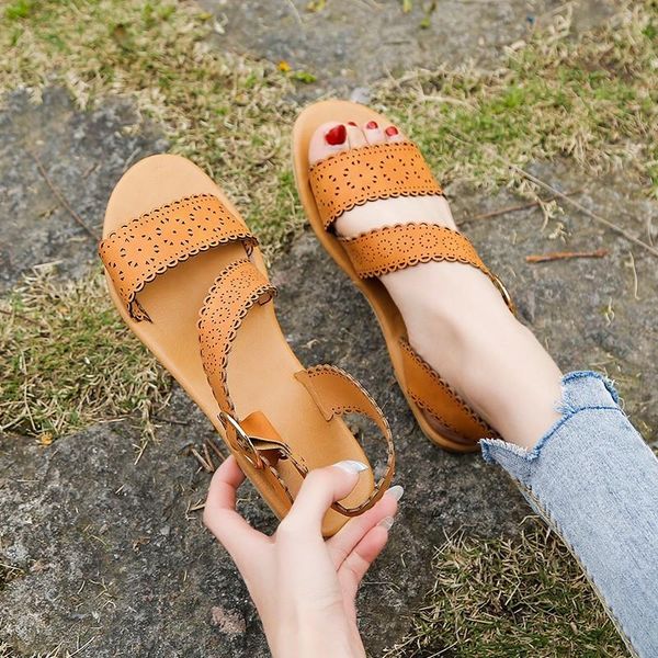 leather flower flat summer shoes women sandals 2021 female simple design casual comfortable, Black
leather flower flat summer shoes women sandals 2021 female simple design casual comfortable, Black