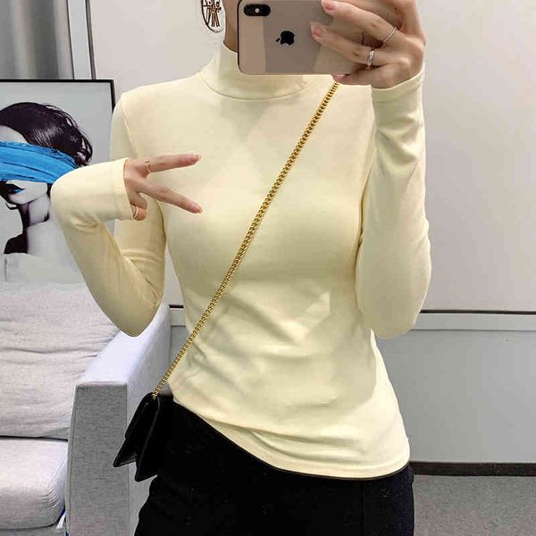 women's t-shirt female t-shirt tshirt cotton long sleeve high neck elasticity korean style winter autumn t thin shirt fi6n, White
women's t-shirt female t-shirt tshirt cotton long sleeve high neck elasticity korean style winter autumn t thin shirt fi6n, White