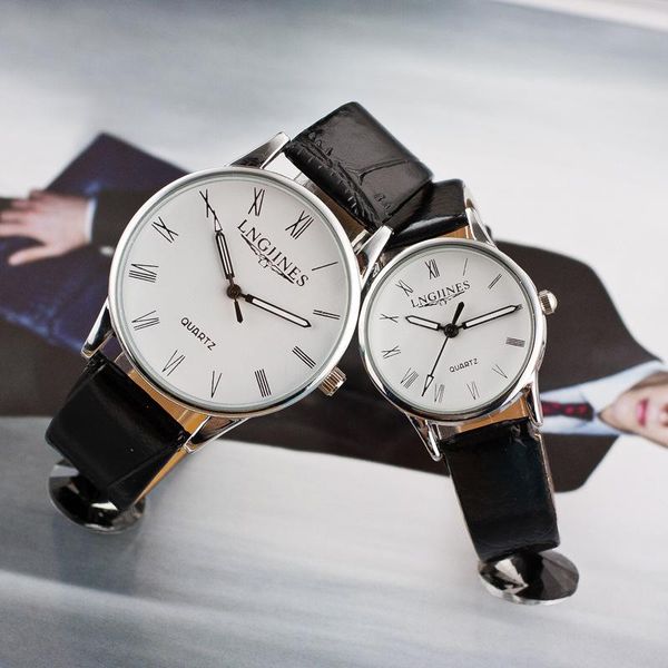 wristwatches 1pc men's and women's fashion casual quartz watches couple exquisite pu leather button, Slivery;brown
wristwatches 1pc men's and women's fashion casual quartz watches couple exquisite pu leather button, Slivery;brown