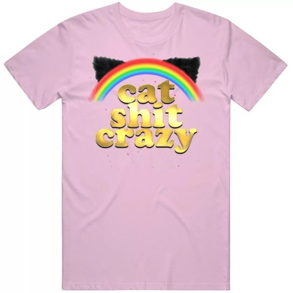 cat sht crazy funny parody love t shirt, White;black
cat sht crazy funny parody love t shirt, White;black