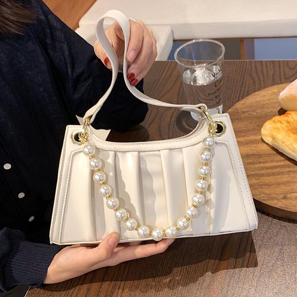 evening bags pleated beading shoulder for women pu leather underarm handbags and purses female small white crossbody messenger bag
evening bags pleated beading shoulder for women pu leather underarm handbags and purses female small white crossbody messenger bag