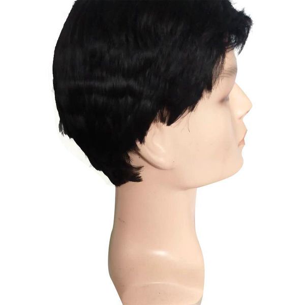 foreign trade cross-border wig european and american men short hair rose net high-temperature fiber synthetic wigs, Black
foreign trade cross-border wig european and american men short hair rose net high-temperature fiber synthetic wigs, Black