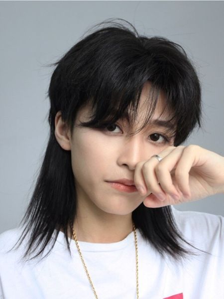 wolf tail wig mugil short hair neutral female handsome zi high temperature silk male full head set cool, Black
wolf tail wig mugil short hair neutral female handsome zi high temperature silk male full head set cool, Black