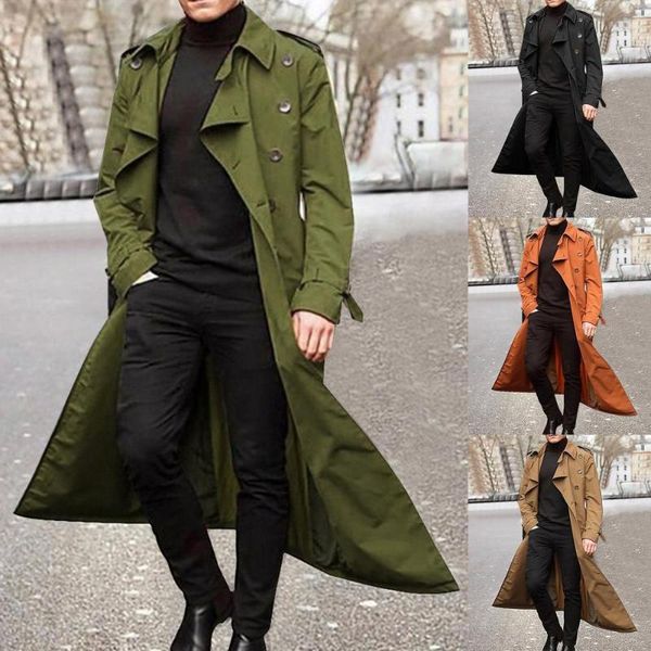 men's trench coats 2021 autumn men windbreaker coat double-breasted lapel casual western style jacket loose, Tan;black
men's trench coats 2021 autumn men windbreaker coat double-breasted lapel casual western style jacket loose, Tan;black