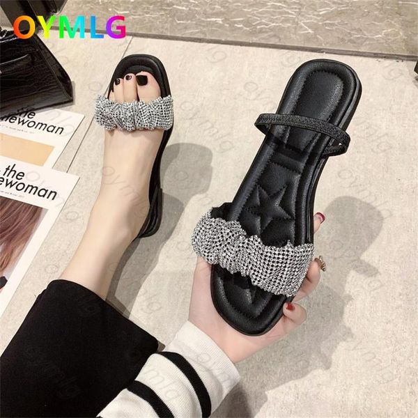 sandals one-word slippers women summer wear 2021 style two-wear soft bottom beach rhinestone fashion flat, Black
sandals one-word slippers women summer wear 2021 style two-wear soft bottom beach rhinestone fashion flat, Black